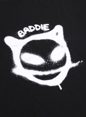 Áo Phông Badblood Baddie Oversize Màu Đen