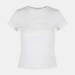 Áo Phông Badblood Oval Logo màu trắng