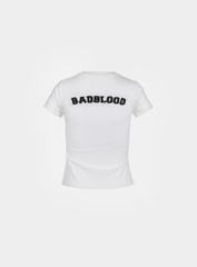 Áo Phông Croptop Baddie Màu Trắng
