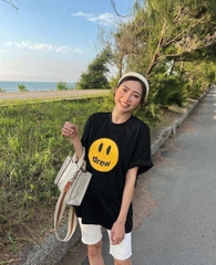 Áo Phông Drew House Smile Màu Đen