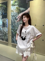 Áo phông mèo Hàn Quốc