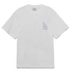 Áo Phông MLB Basic Logo LA 3ATSB0433-07WHS Màu Trắng