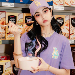 Áo phông MLB Like Logo LA 31TSP1131-07V Màu Tím