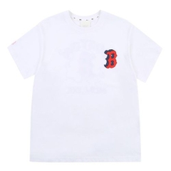 Áo Phông MLB Like Logo Chữ B Màu Trắng