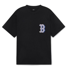 Áo Phông MLB Chữ B Logo Xanh 3ATSM3033-43CGS Màu Đen