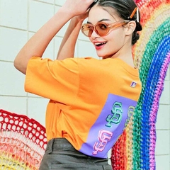 Áo Phông MLB Pop Art Graphic Overfit 3ATSL0233-14ORS Màu Cam