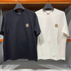 Áo phông MLB unisex cổ tròn tay ngắn New Year Snake Cartoon Graphic