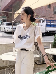Áo thun gió rút eo Korea