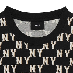 Áo Phông MLB Logo NY Monogram 3ATSM1133-50BKS Màu Đen
