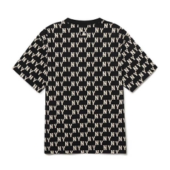 Áo Phông MLB Logo NY Monogram 3ATSM1133-50BKS Màu Đen