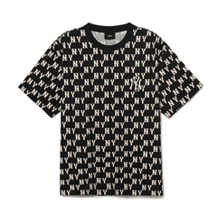 Áo Phông MLB Logo NY Monogram 3ATSM1133-50BKS Màu Đen