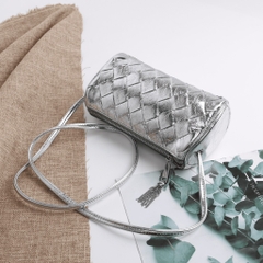 Túi Trống Mini Bottega Veneta Remake Korea Da Dê 20cm