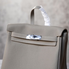 Balo Hermes Ado Remake Hàn Da Bò Togo 20cm Màu Xám