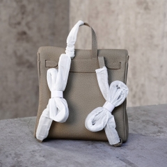 Balo Hermes Ado Remake Hàn Da Bò Togo 20cm Màu Xám