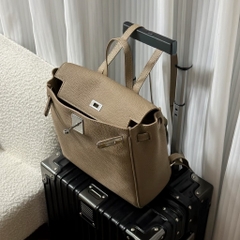 Balo Hermes Ado Remake Hàn Da Bò Togo 20cm Màu Xám
