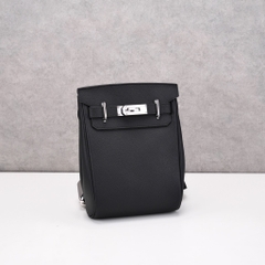 Balo HM HAC Bản Hàn Da Bò Togo Màu Đen