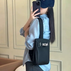 Balo HM HAC Bản Hàn Da Bò Togo Màu Đen