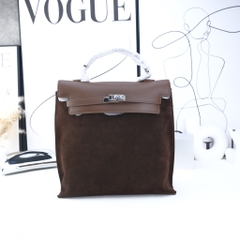 Balo Retro Made In Korea Da Nỉ 26cm