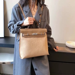 Balo Retro Made Korea Màu Nâu Size 30 cm