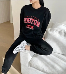 Bộ quần áo nỉ chữ Boston