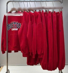 Bộ quần áo nỉ chữ Boston