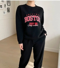 Bộ quần áo nỉ chữ Boston