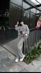 Bộ quần áo nỉ chữ NEW YORK