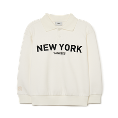 Bộ Quần Áo Nỉ MLB Size Kid Màu Kem
