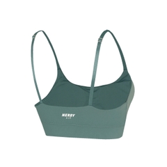 Bộ Áo Bra Và Quần Legging NERDY FIT Slim Cotton Màu Xanh Green