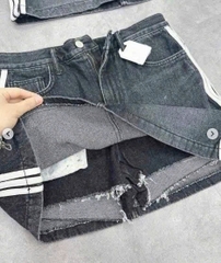 Chân váy kẻ vạch hông Hàn quốc