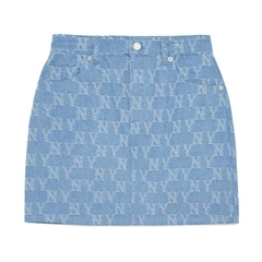 Chân Váy MLB Women's Denim Monogram NY 3FDSM0133-50INS Màu Xanh