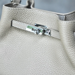Túi Mini Kelly Bucket Bản Hàn Da Bò