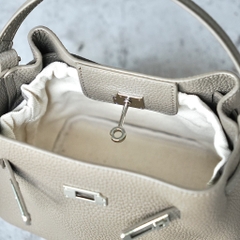 Túi Mini Kelly Bucket Bản Hàn Da Bò