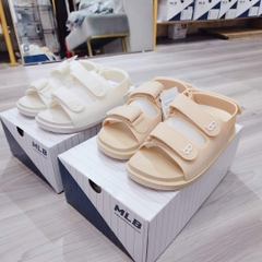 Dép Sandal MLB Chunky Logo Chữ B 3ASDCBS33-43SAL Màu Kem