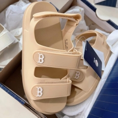 Dép Sandal MLB Chunky Logo Chữ B 3ASDCBS33-43SAL Màu Kem