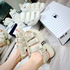 Dép Sandal MLB Triple Logo Chữ B 3ASDCSS33-43BGS Màu Be
