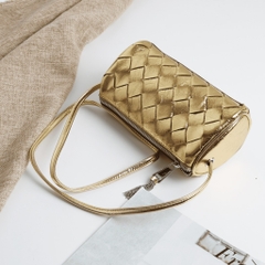 Túi Trống Mini Bottega Veneta Remake Korea Da Dê 20cm