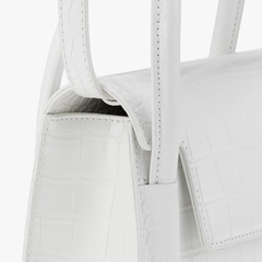 Túi Xách Tay Find Kapoor Marty Bag Crinkled Da Rắn Màu Trắng