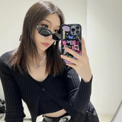 Kính Mát Gentle Monster Bold Parabola 01 Màu Đen