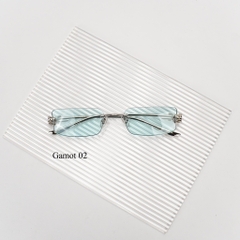 Kính Mát Gentle Monster Gamot 02 GR Màu Bạc-Xanh