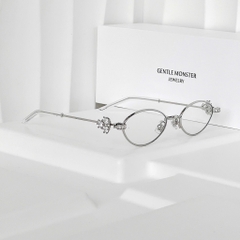 Kính Mát Gentle Monster Jewelry Carat 02 Màu Trắng