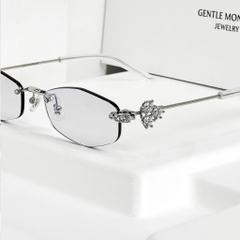Kính Mát Gentle Monster Jewerly Glitz YVG Màu Xám