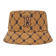 Mũ MLB Monogram Logo Chữ B 3AHTM032N-43BGD Màu Nâu