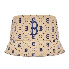 Mũ MLB Bucket Dia Logo Chữ B 3AHTM023N-43SAL Màu Be