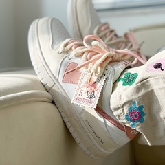 Giầy Sneaker Catsofa Butterfly Màu Hồng