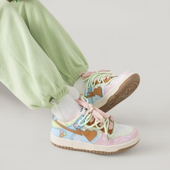 Giầy Sneaker Catsofa Loang Màu Hồng