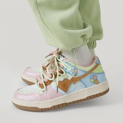 Giầy Sneaker Catsofa Loang Màu Hồng