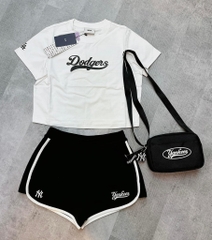 Quần Short MLB NY Mã 3FSPV04 Màu Đen