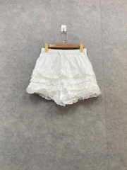 Quần short ren giả váy xếp tầng Hàn Quốc
