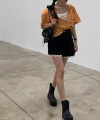 Quần short viền ren trắng Hàn quốc